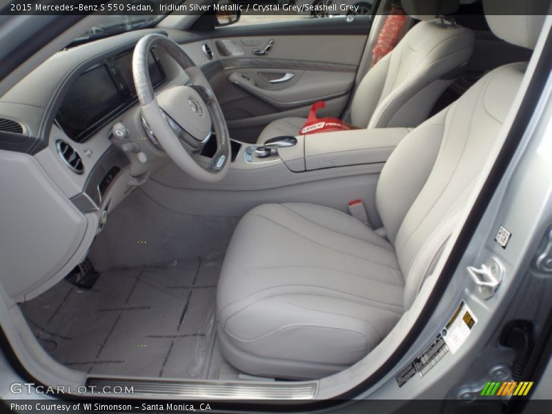 Iridium Silver Metallic / Crystal Grey/Seashell Grey 2015 Mercedes-Benz S 550 Sedan
