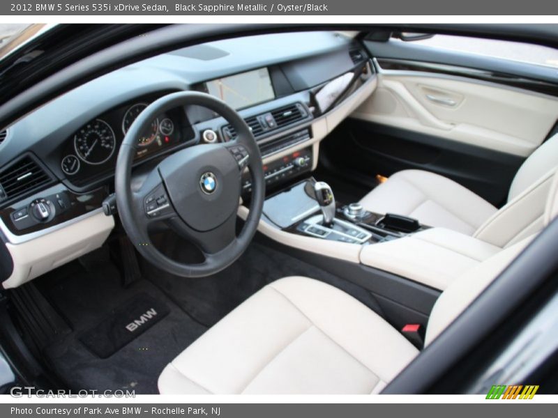 Black Sapphire Metallic / Oyster/Black 2012 BMW 5 Series 535i xDrive Sedan