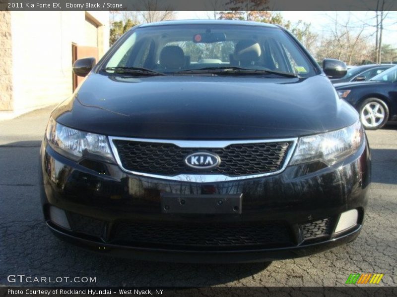 Ebony Black / Stone 2011 Kia Forte EX