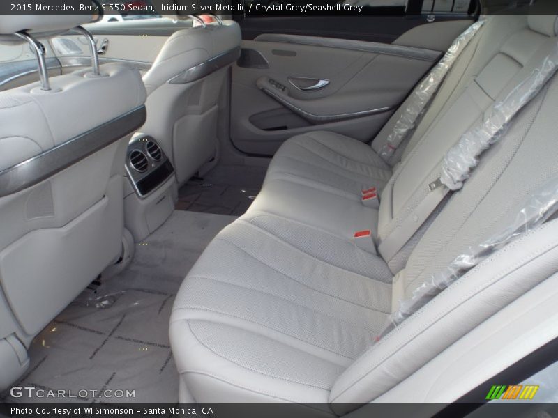 Iridium Silver Metallic / Crystal Grey/Seashell Grey 2015 Mercedes-Benz S 550 Sedan