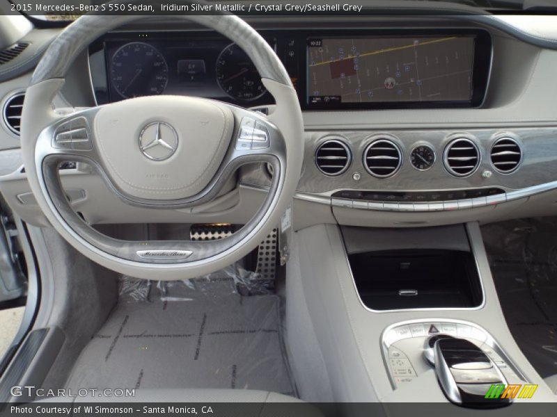 Iridium Silver Metallic / Crystal Grey/Seashell Grey 2015 Mercedes-Benz S 550 Sedan
