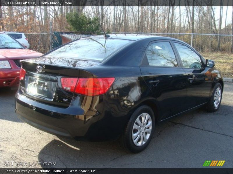 Ebony Black / Stone 2011 Kia Forte EX