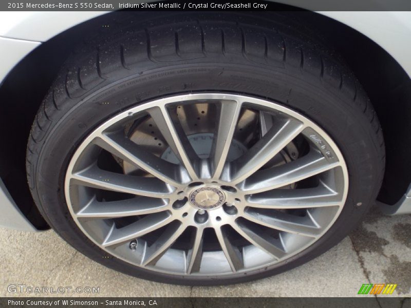 Iridium Silver Metallic / Crystal Grey/Seashell Grey 2015 Mercedes-Benz S 550 Sedan