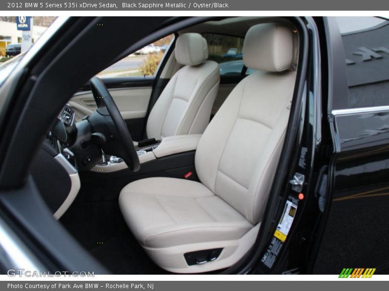 Black Sapphire Metallic / Oyster/Black 2012 BMW 5 Series 535i xDrive Sedan