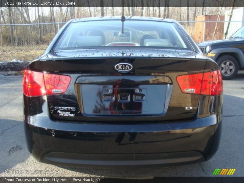 Ebony Black / Stone 2011 Kia Forte EX