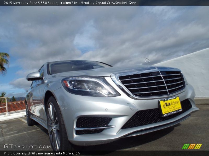 Iridium Silver Metallic / Crystal Grey/Seashell Grey 2015 Mercedes-Benz S 550 Sedan