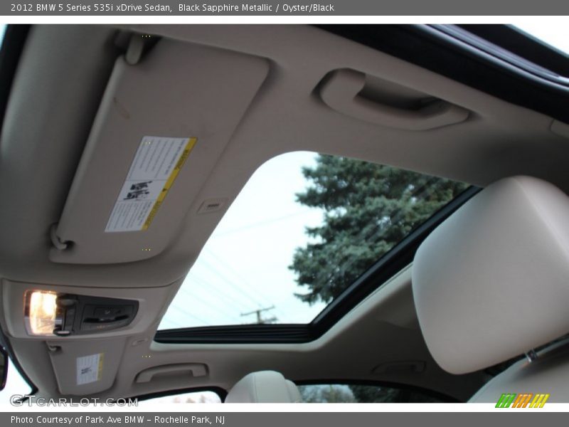 Black Sapphire Metallic / Oyster/Black 2012 BMW 5 Series 535i xDrive Sedan