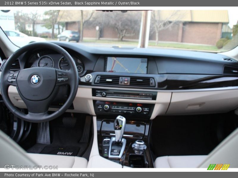 Black Sapphire Metallic / Oyster/Black 2012 BMW 5 Series 535i xDrive Sedan
