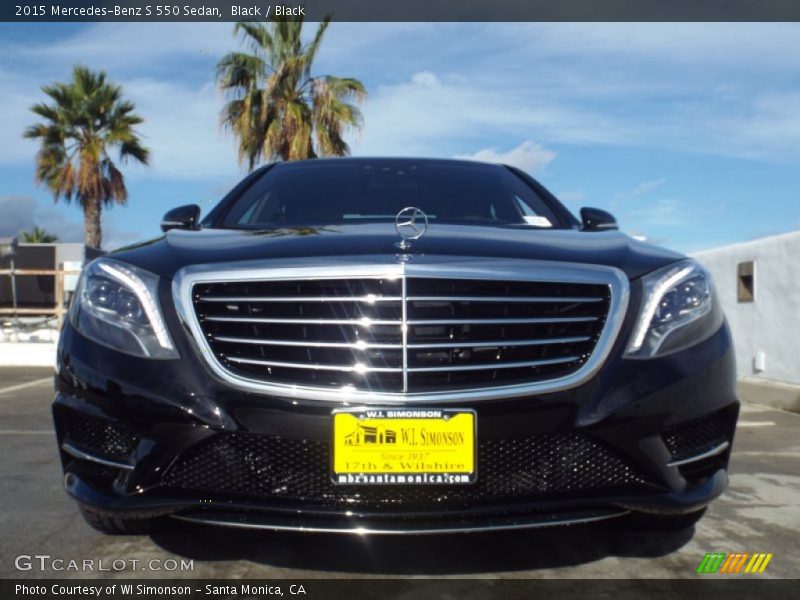 Black / Black 2015 Mercedes-Benz S 550 Sedan
