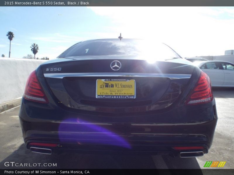 Black / Black 2015 Mercedes-Benz S 550 Sedan