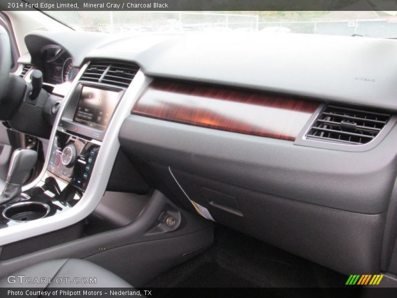 Mineral Gray / Charcoal Black 2014 Ford Edge Limited