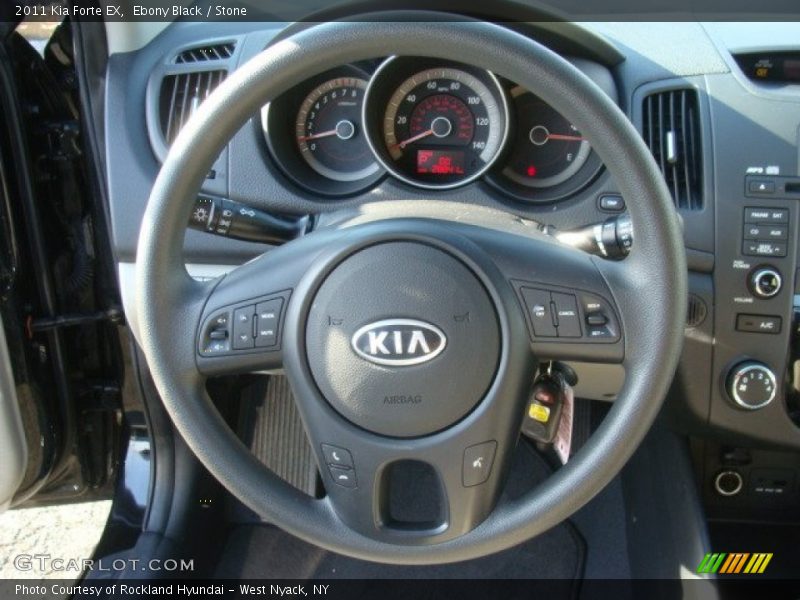 Ebony Black / Stone 2011 Kia Forte EX