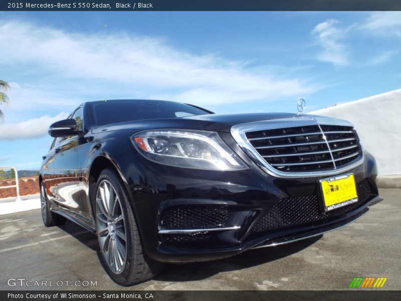 Black / Black 2015 Mercedes-Benz S 550 Sedan