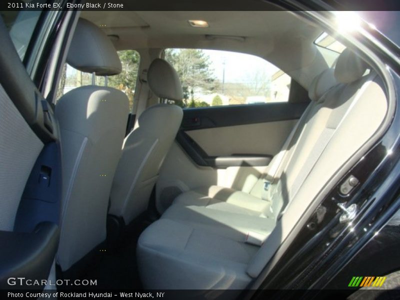 Ebony Black / Stone 2011 Kia Forte EX