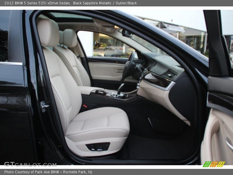 Black Sapphire Metallic / Oyster/Black 2012 BMW 5 Series 535i xDrive Sedan
