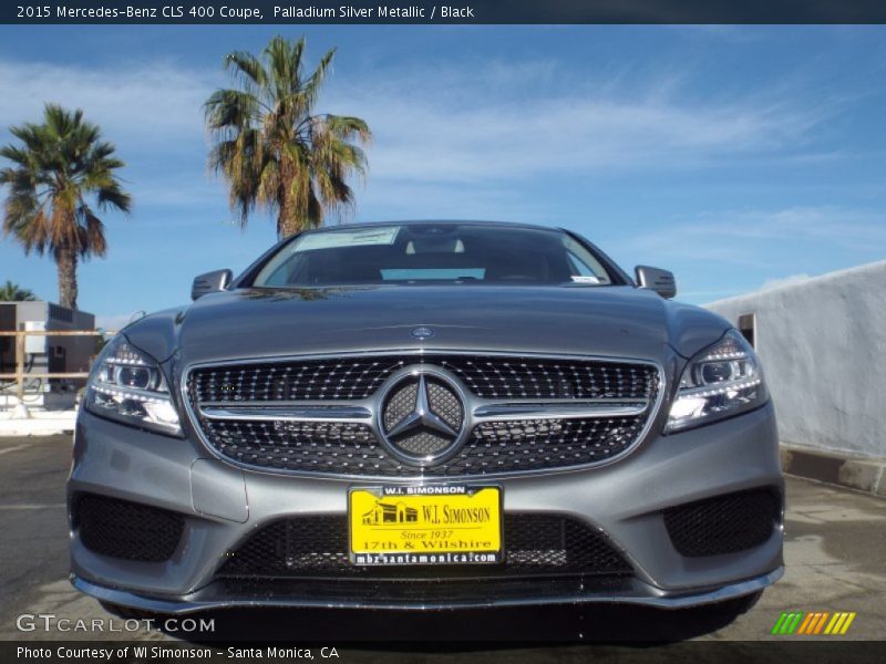 Palladium Silver Metallic / Black 2015 Mercedes-Benz CLS 400 Coupe