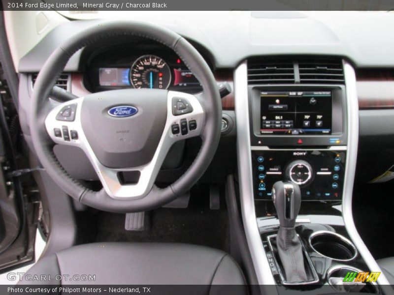 Mineral Gray / Charcoal Black 2014 Ford Edge Limited