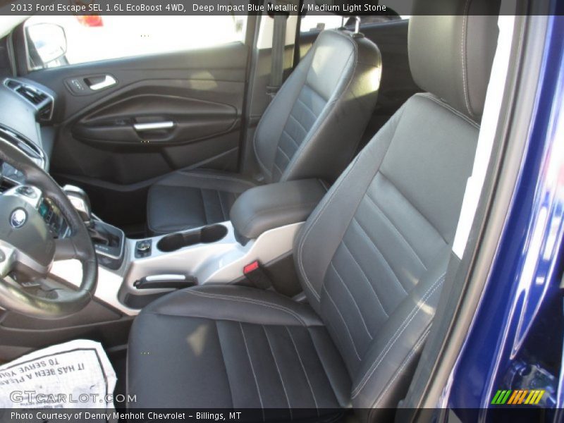 Deep Impact Blue Metallic / Medium Light Stone 2013 Ford Escape SEL 1.6L EcoBoost 4WD