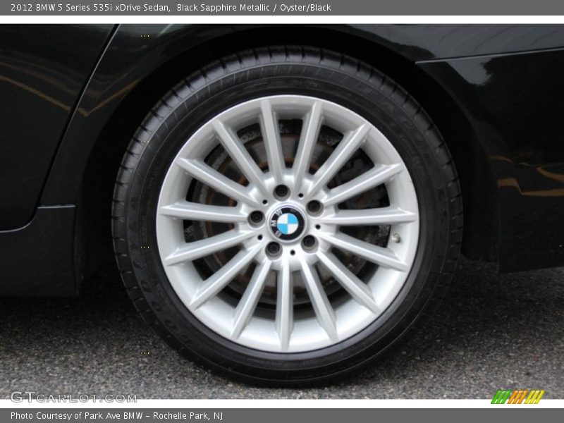 Black Sapphire Metallic / Oyster/Black 2012 BMW 5 Series 535i xDrive Sedan