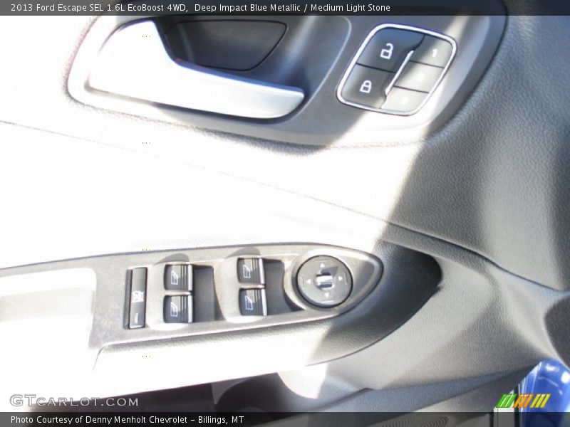 Deep Impact Blue Metallic / Medium Light Stone 2013 Ford Escape SEL 1.6L EcoBoost 4WD