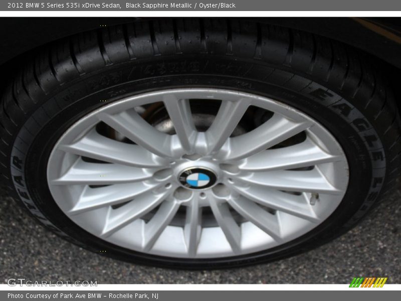 Black Sapphire Metallic / Oyster/Black 2012 BMW 5 Series 535i xDrive Sedan