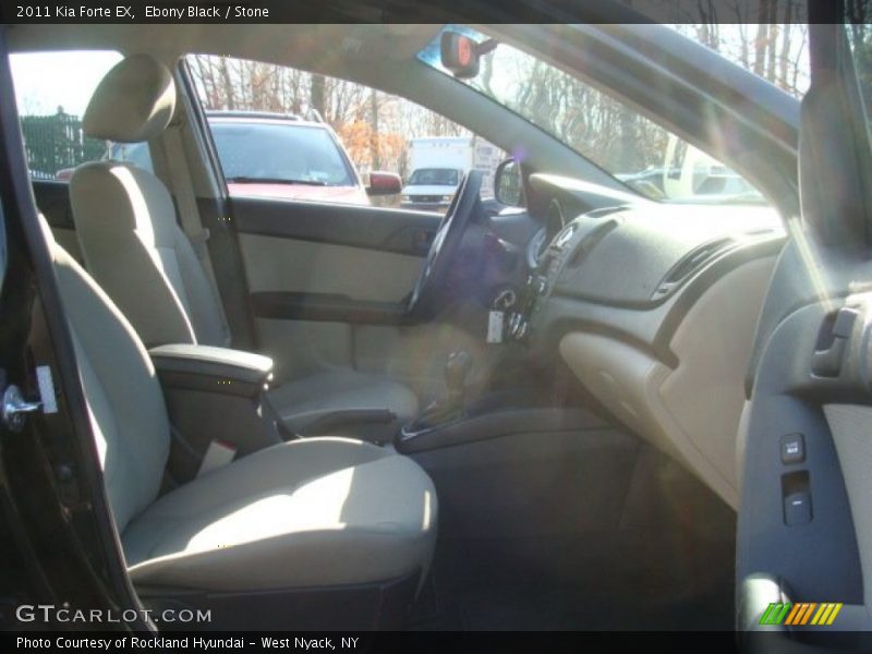 Ebony Black / Stone 2011 Kia Forte EX