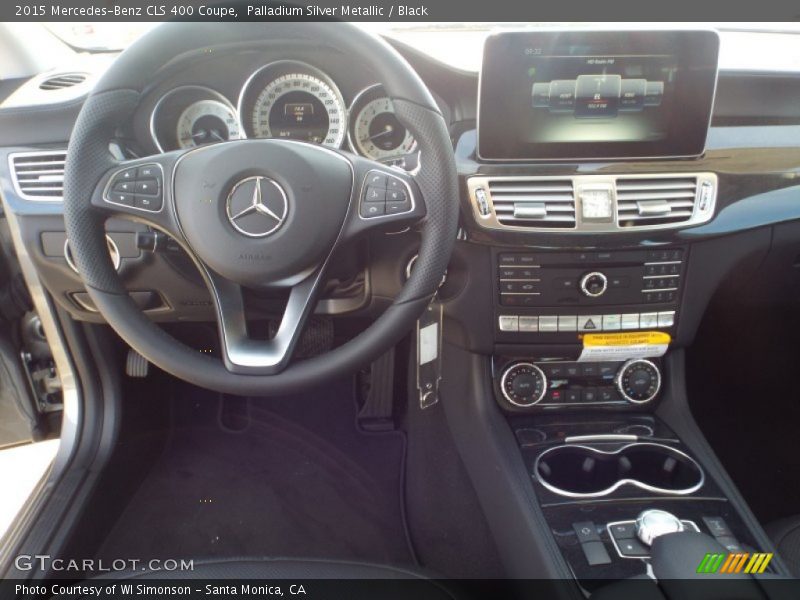 Palladium Silver Metallic / Black 2015 Mercedes-Benz CLS 400 Coupe