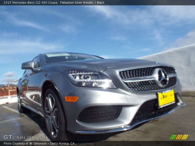 Palladium Silver Metallic / Black 2015 Mercedes-Benz CLS 400 Coupe