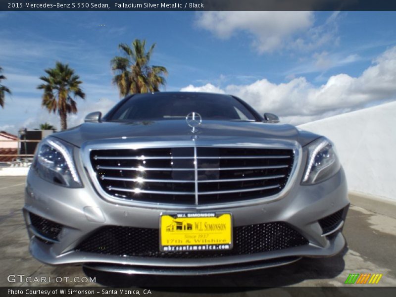 Palladium Silver Metallic / Black 2015 Mercedes-Benz S 550 Sedan