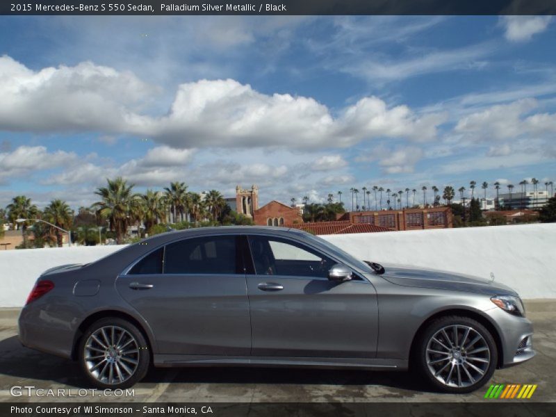 Palladium Silver Metallic / Black 2015 Mercedes-Benz S 550 Sedan