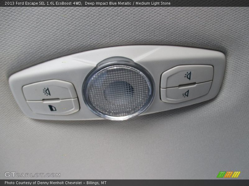 Deep Impact Blue Metallic / Medium Light Stone 2013 Ford Escape SEL 1.6L EcoBoost 4WD