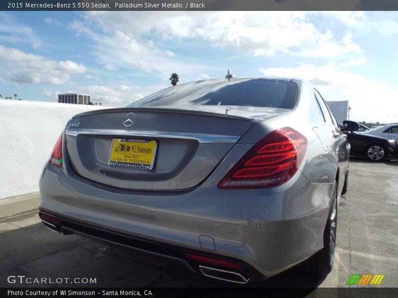 Palladium Silver Metallic / Black 2015 Mercedes-Benz S 550 Sedan