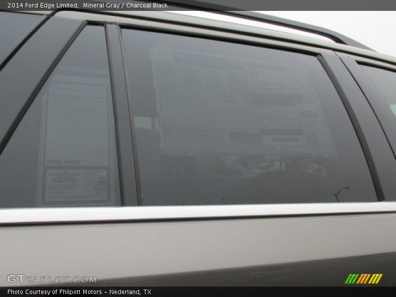 Mineral Gray / Charcoal Black 2014 Ford Edge Limited