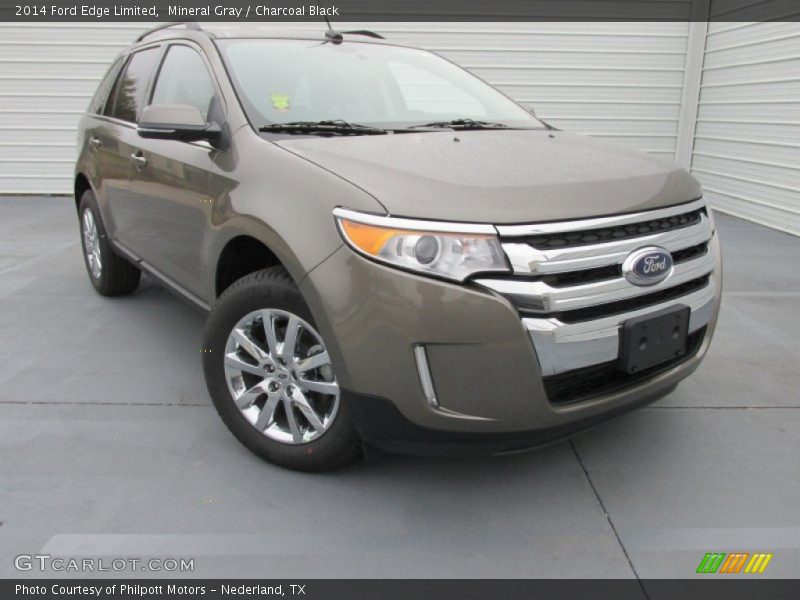 Mineral Gray / Charcoal Black 2014 Ford Edge Limited