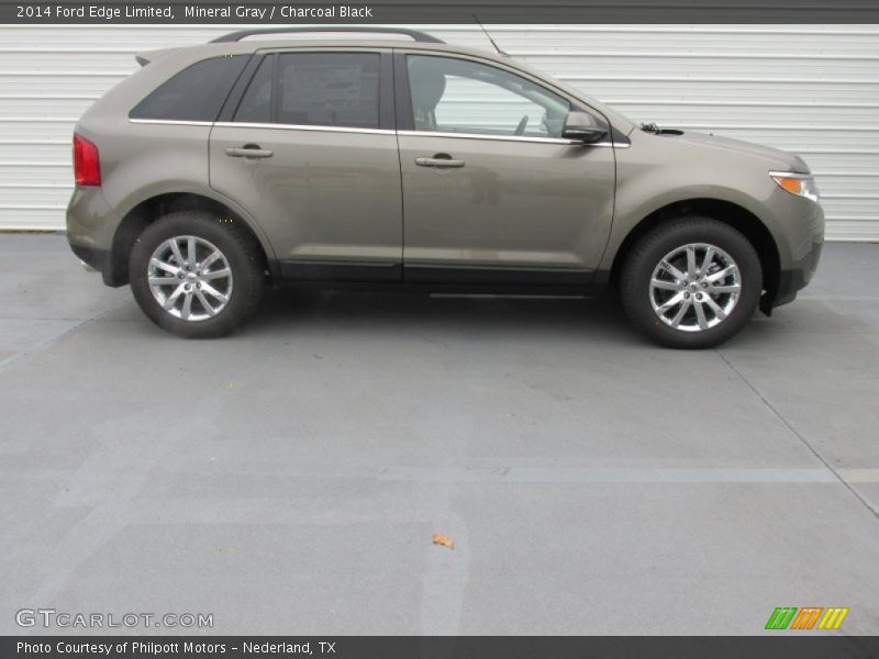 Mineral Gray / Charcoal Black 2014 Ford Edge Limited