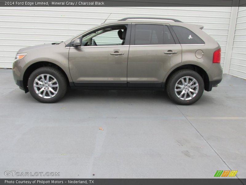Mineral Gray / Charcoal Black 2014 Ford Edge Limited