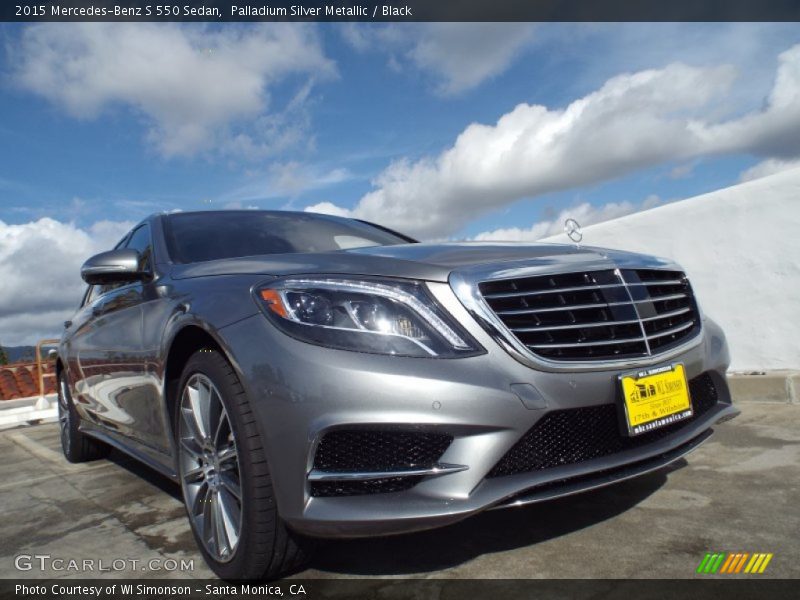 Palladium Silver Metallic / Black 2015 Mercedes-Benz S 550 Sedan