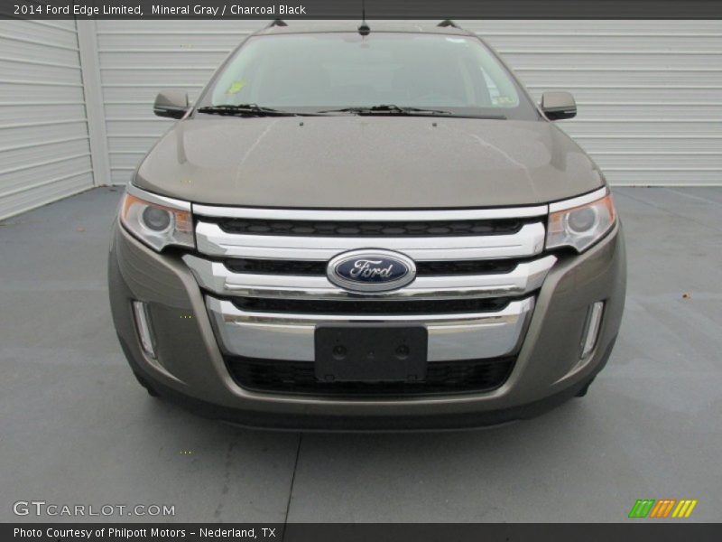 Mineral Gray / Charcoal Black 2014 Ford Edge Limited