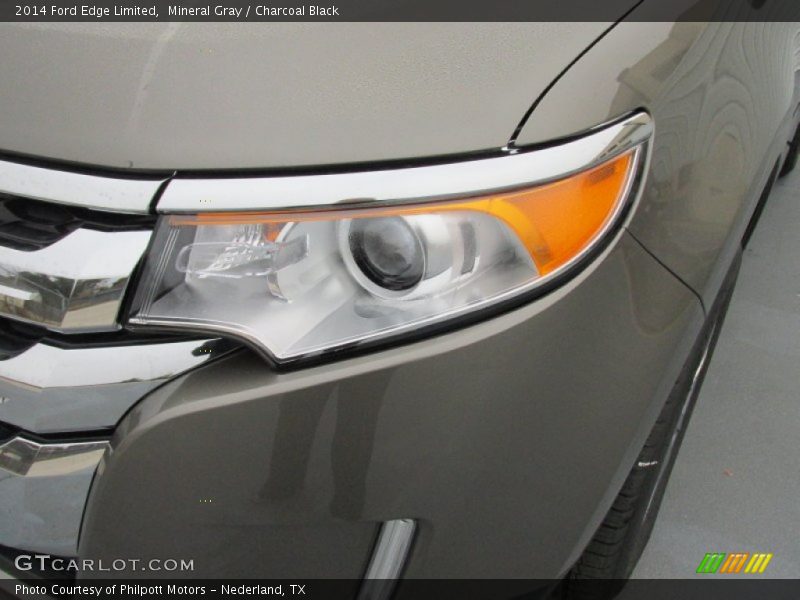 Mineral Gray / Charcoal Black 2014 Ford Edge Limited