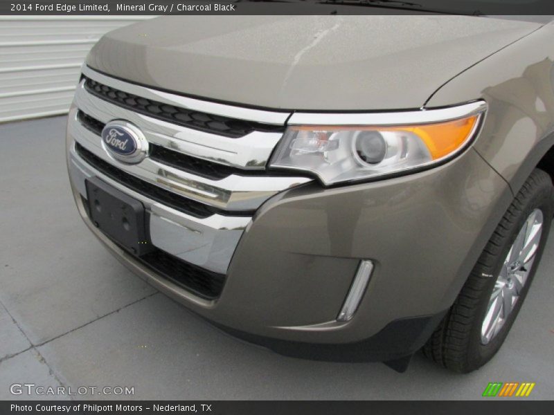 Mineral Gray / Charcoal Black 2014 Ford Edge Limited