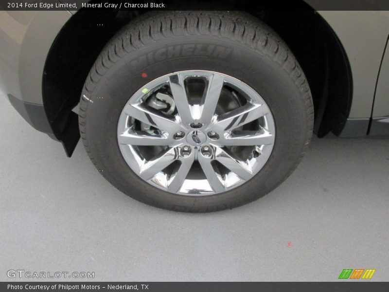Mineral Gray / Charcoal Black 2014 Ford Edge Limited