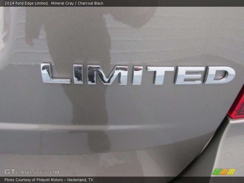 Mineral Gray / Charcoal Black 2014 Ford Edge Limited