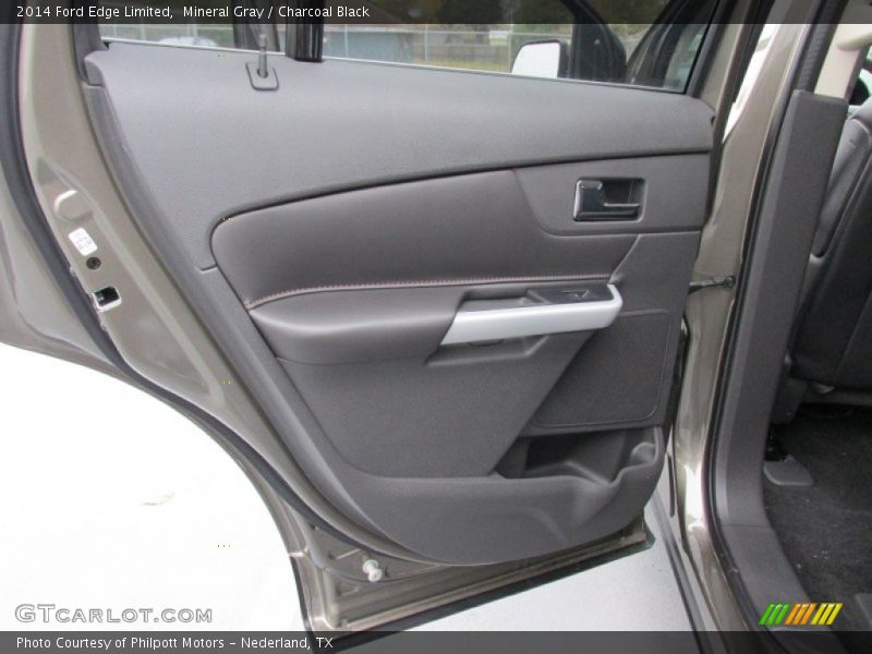 Mineral Gray / Charcoal Black 2014 Ford Edge Limited