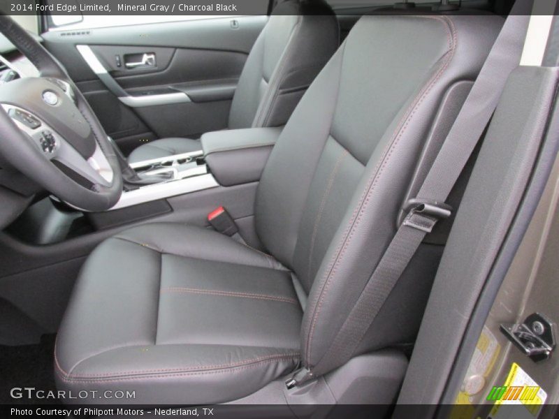 Mineral Gray / Charcoal Black 2014 Ford Edge Limited