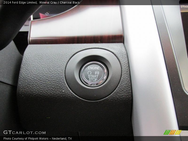 Mineral Gray / Charcoal Black 2014 Ford Edge Limited