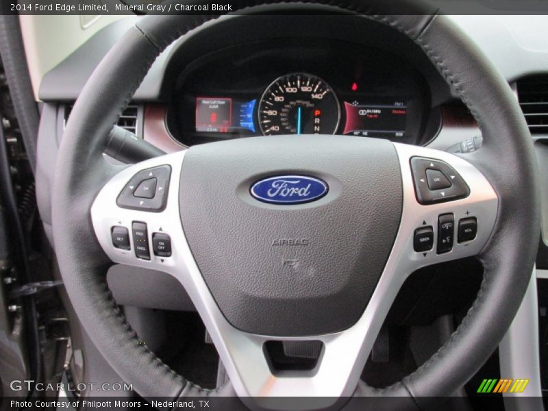 Mineral Gray / Charcoal Black 2014 Ford Edge Limited