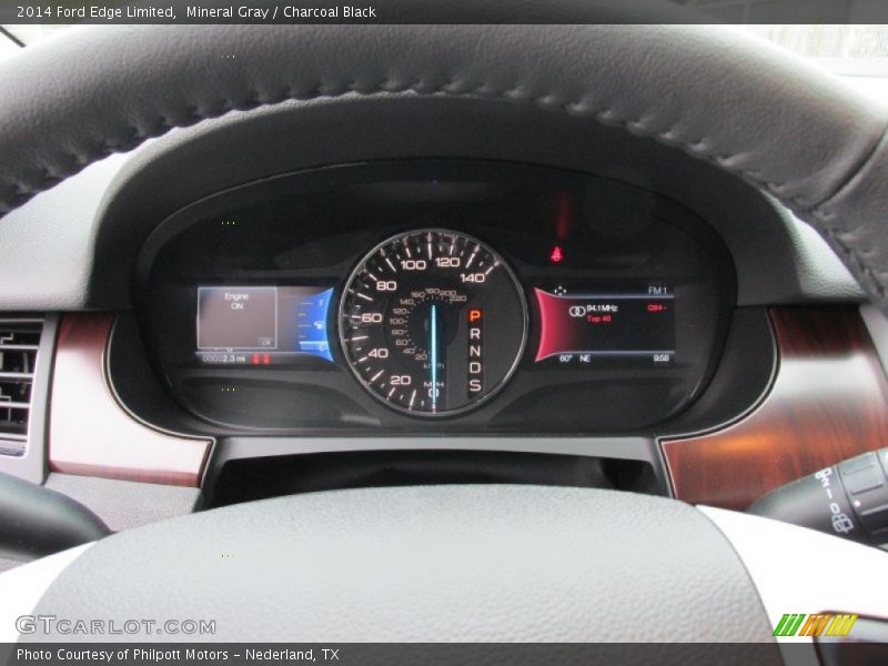 Mineral Gray / Charcoal Black 2014 Ford Edge Limited