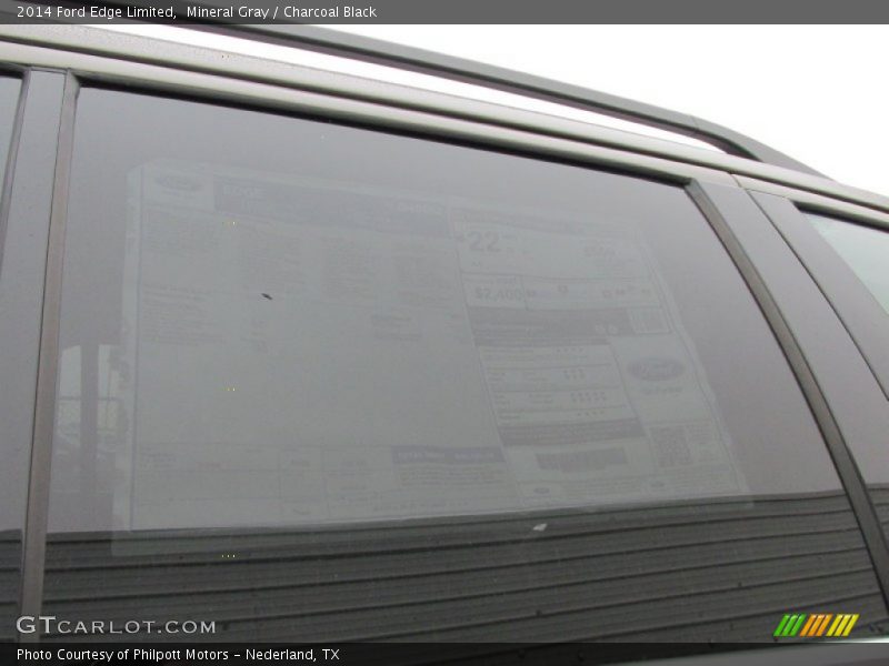 Mineral Gray / Charcoal Black 2014 Ford Edge Limited
