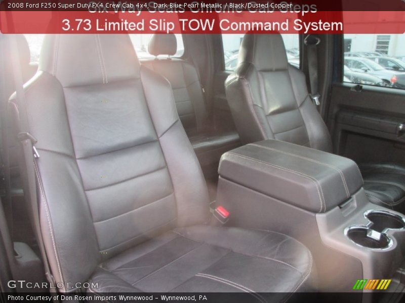 Dark Blue Pearl Metallic / Black/Dusted Copper 2008 Ford F250 Super Duty FX4 Crew Cab 4x4