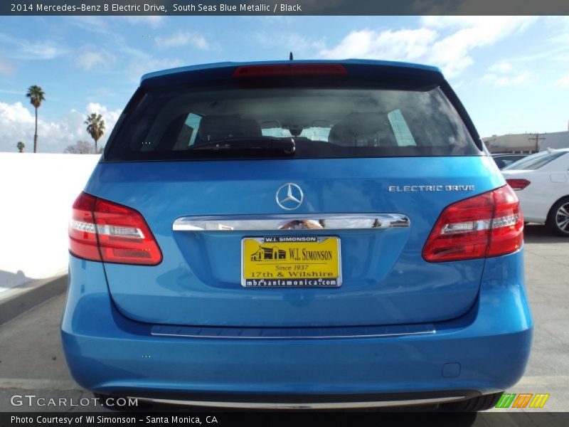 South Seas Blue Metallic / Black 2014 Mercedes-Benz B Electric Drive